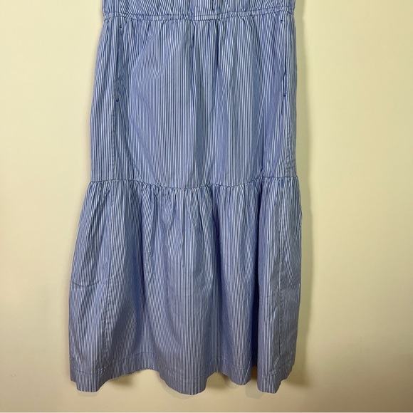 Everlane The Tiered Striped Sleeveless Midi Dress Women Size XX Small New Summer - Picture 5 of 7